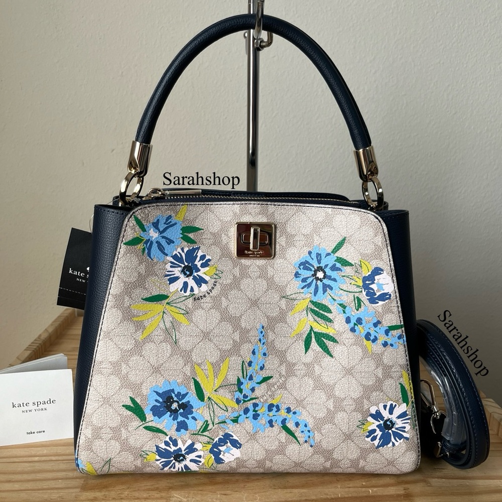♠️Kate Spade Spade Flower Floral Medium Top Handle Satchel